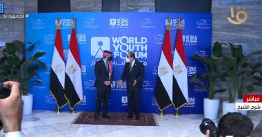 الرئيس السيسى وولى العهد الأردنى